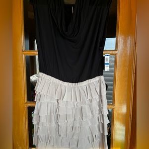 INC DRESS black and taupe!